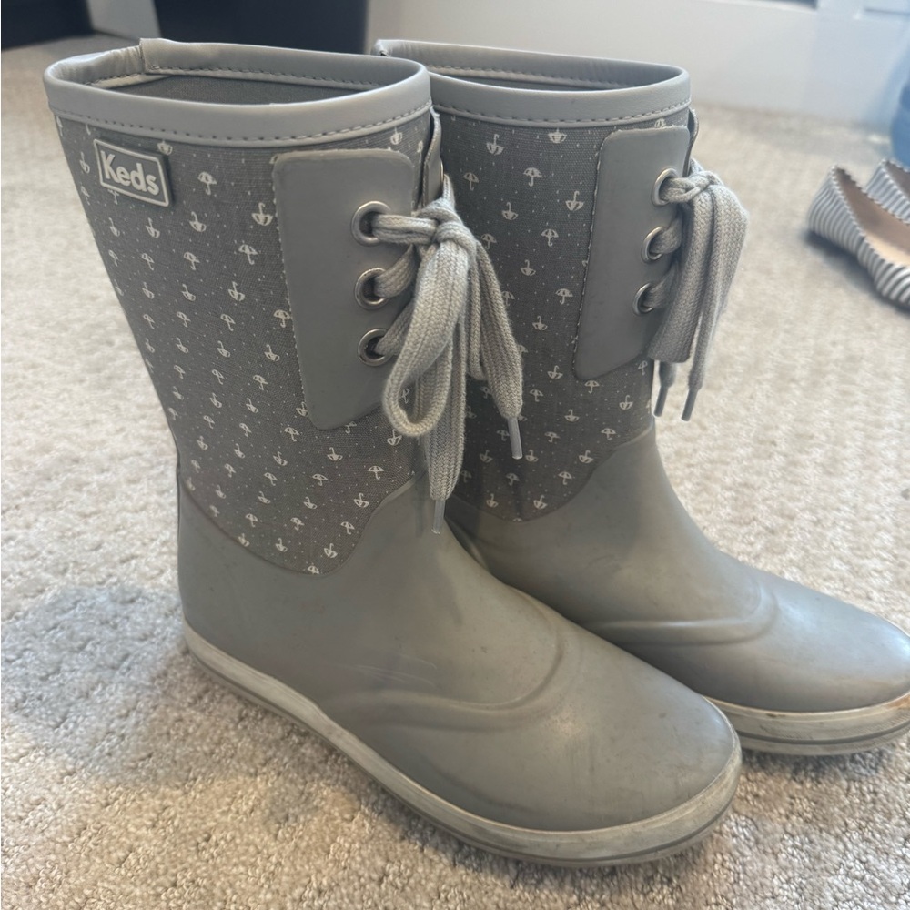 Keds Silver Waterproof Rubber Boots